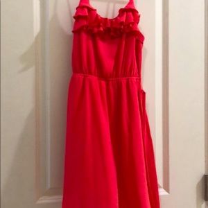 Pink casual dress - includes belt